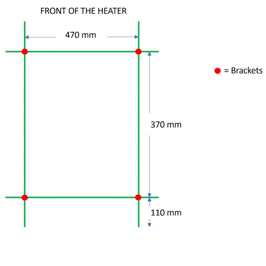 Designradiator TVS Pivo Wit 59x50 cm