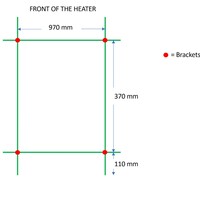 Designradiator TVS Pivo Wit 59x100 cm