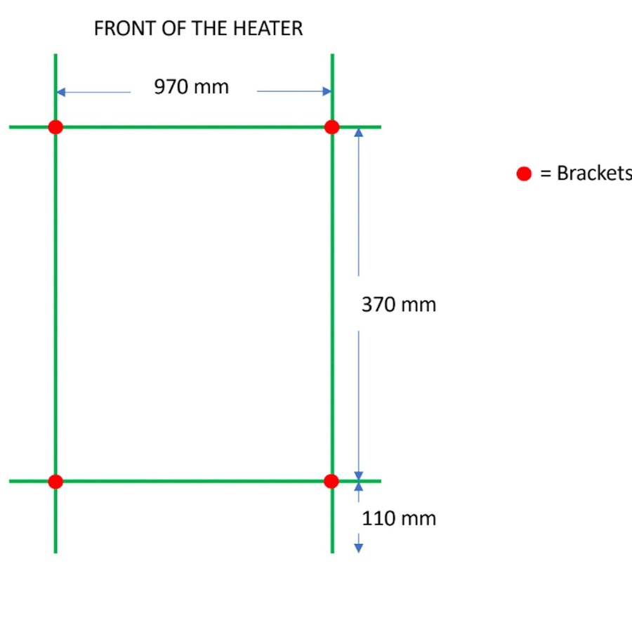 Designradiator TVS Pivo Wit 59x100 cm