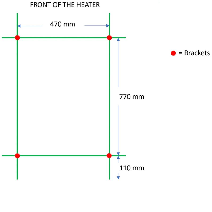 Designradiator TVS Pivo Wit 99x50 cm