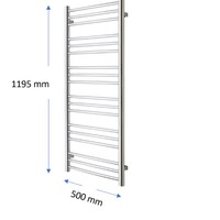 Designradiator TVS Pivo Wit 119.5x50 cm