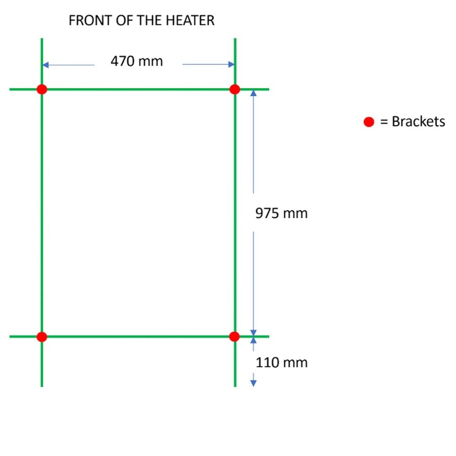 Designradiator TVS Pivo Wit 119.5x50 cm