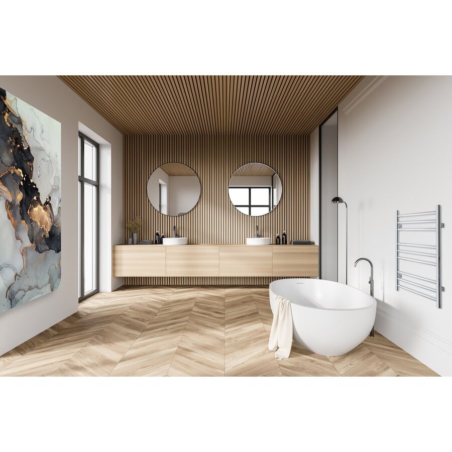 Designradiator TVS Pivo Chroom 59x50 cm