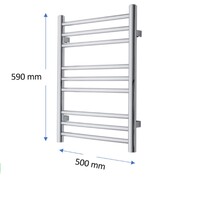Designradiator TVS Pivo Chroom 59x50 cm