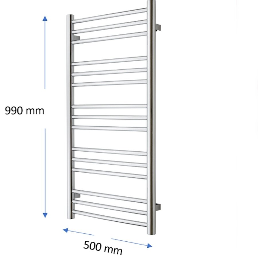 Designradiator TVS Pivo Chroom 99x50 cm