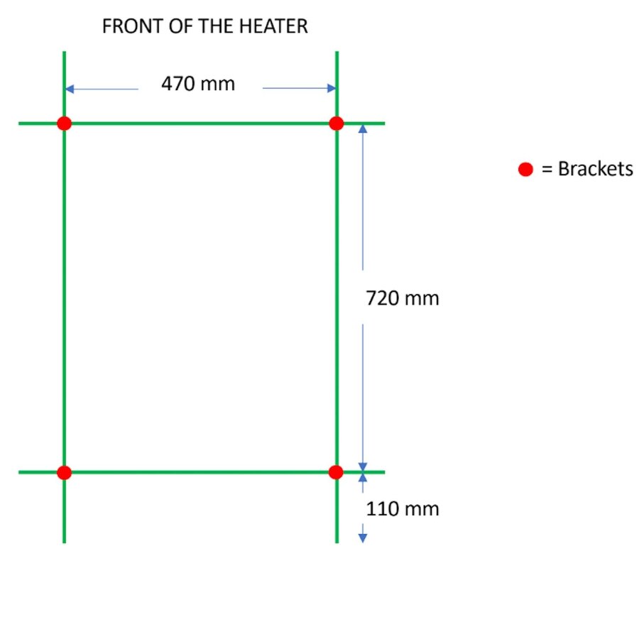 Designradiator TVS Milo Chroom 94x52 cm