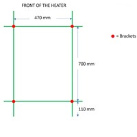 Designradiator TVS Duo Wit 92x50 cm