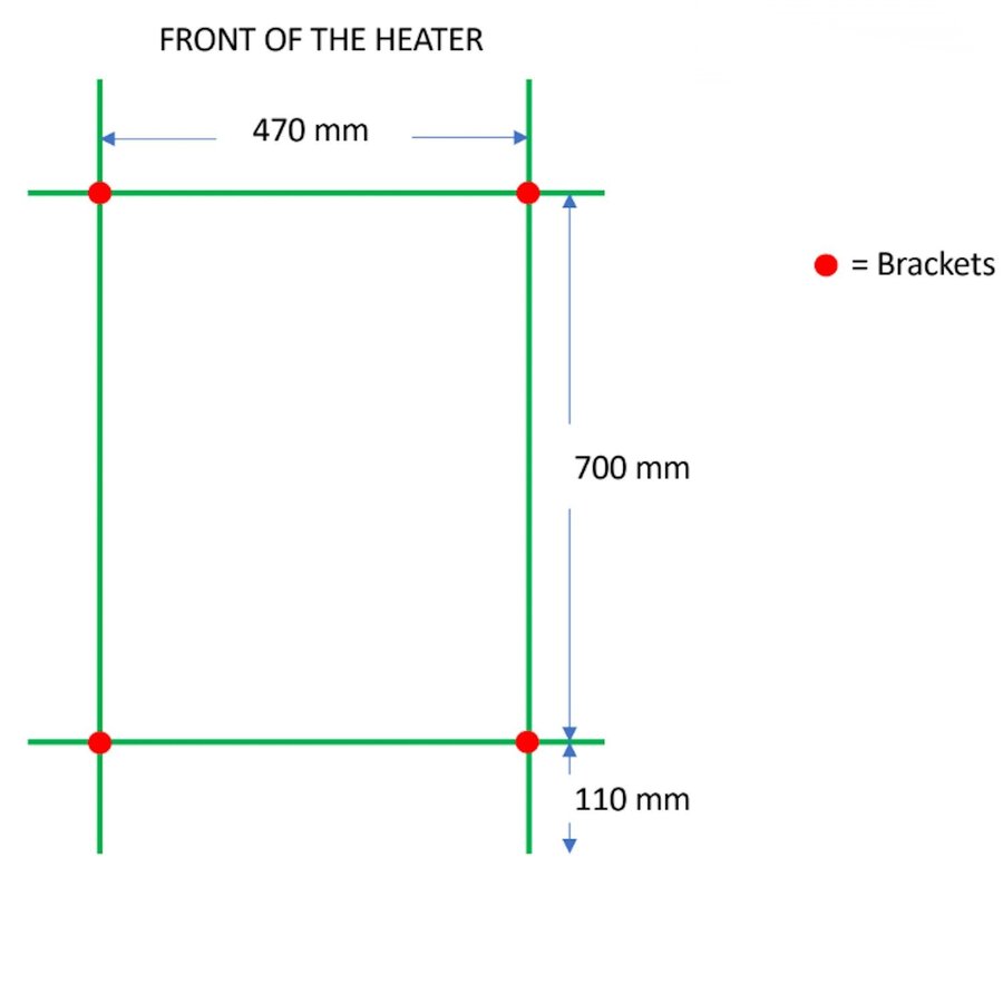 Designradiator TVS Duo Wit 92x50 cm