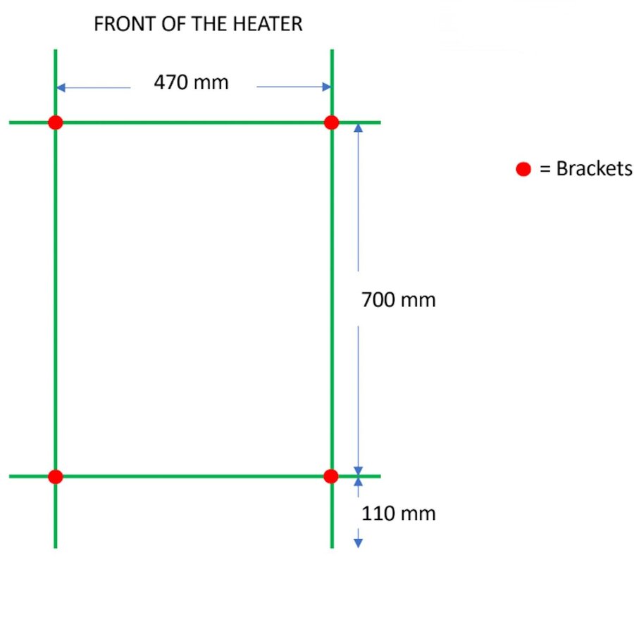 Designradiator TVS Duo Mat Wit 92x50 cm