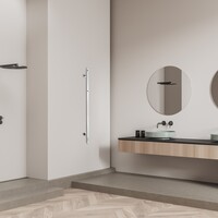 NIET MEER LEVERBAAR Elektrische Radiator TVS ELDO 1F Edelstaal met Timer 140x6 cm