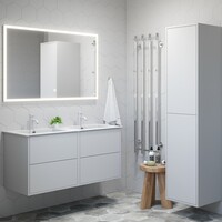 Elektrische Radiator TVS ELDO 4 Gepolijst RVS met Timer 140x34.5 cm