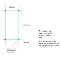 Elektrische Radiator TVS ELDO 4 Gepolijst RVS met Timer 140x34.5 cm