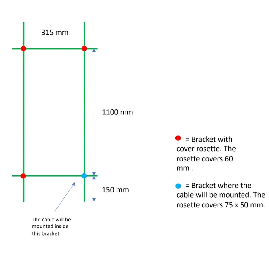 Elektrische Radiator TVS ELDO 4 Gepolijst RVS met Timer 140x34.5 cm