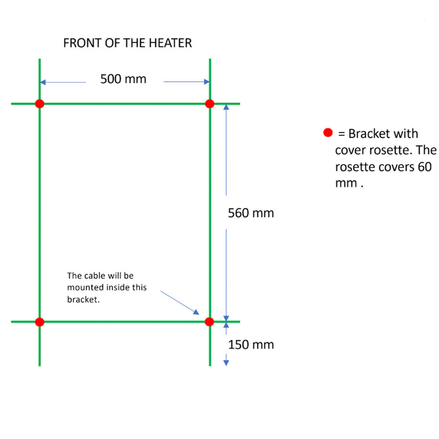 Elektrische Radiator TVS ELDO 9 L Wit met Timer 86x53 cm