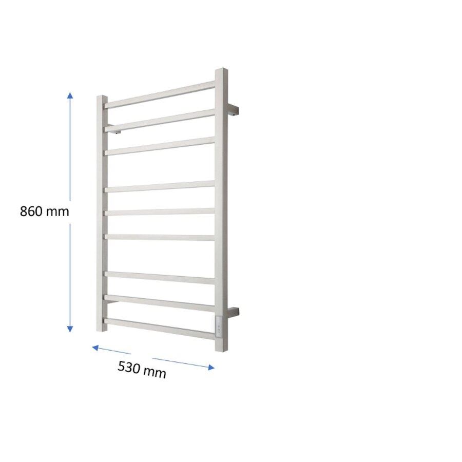 Elektrische Radiator TVS ELDO 9F Edelstaal met Timer 86x53 cm