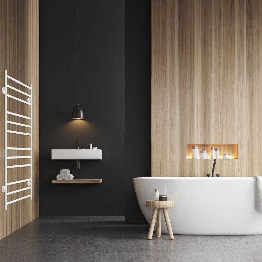 Elektrische Radiator TVS ELDO 12 L Wit met Timer 116x53 cm