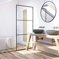 Designradiator TVS PLUS 3 Goud 140 x 26.5 cm