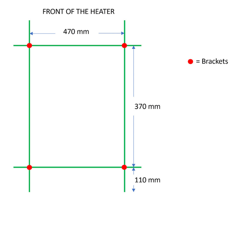 Designradiator TVS PLUS 9-500 Goud 59 x 50 cm