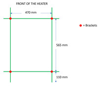 Designradiator TVS PLUS 12-500 Goud 78.5 x 50 cm