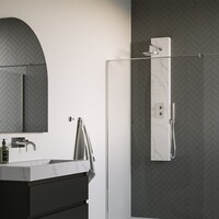 Thermostatisch Douchepaneel Brauer Chrome Edition  Calacatta Gold Set 01