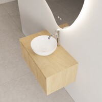 Onderkast Gliss Design Timotheus 60 CM Incl. Topplaat Castle Brown