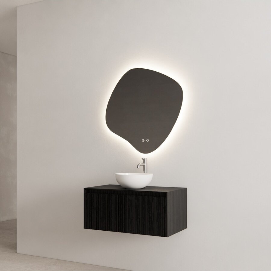 Onderkast Gliss Design Timotheus 70 CM Incl. Topplaat Black Veneer