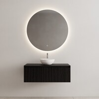 Onderkast Gliss Design Timotheus 100 CM Incl. Topplaat Black Veneer