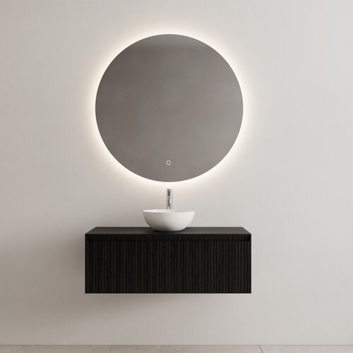 Onderkast Gliss Design Timotheus 100 CM Incl. Topplaat Black Veneer 