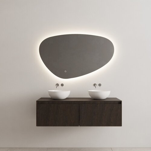 Onderkast Gliss Design Timotheus 120 CM 2 lades Incl Topplaat Charcoal 