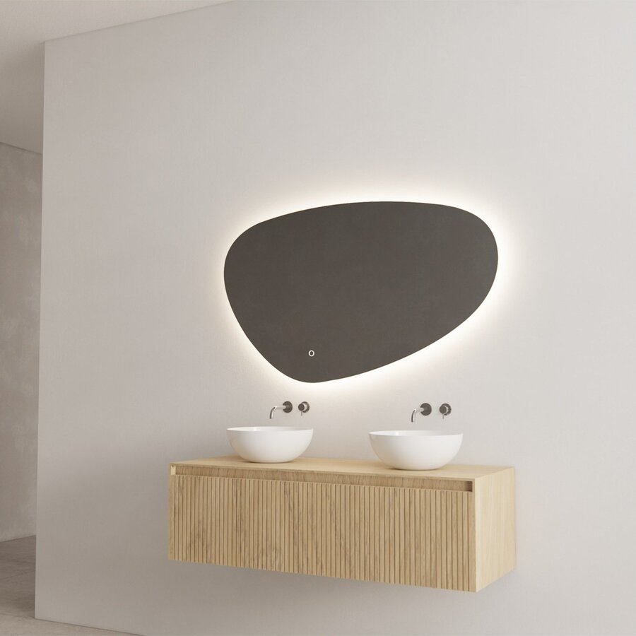 Onderkast Gliss Design Timotheus 140 CM Incl Topplaat Castle Brown