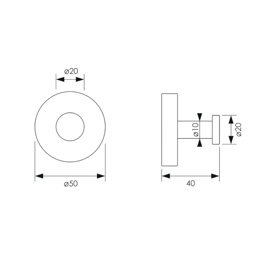 Toiletaccessoire Set Brauer Black 3-in-1 met PVD coating Mat Zwart