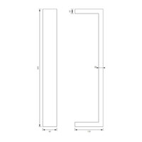 Handdoekbeugel Brauer Brushed Edition 50 cm Geborsteld RVS