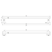 Handdoekrek Brauer Copper Edition 60 Cm Koper Geborsteld PVD