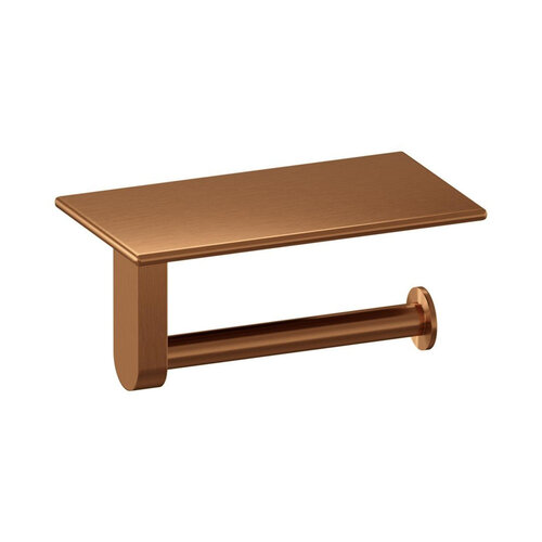 Toiletrolhouder Brauer Copper Edition Met Planchet Koper Geborsteld PVD 