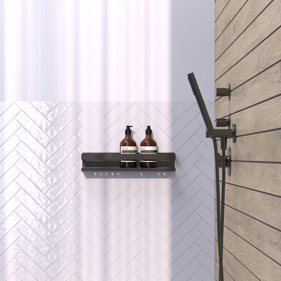 Doucherek Brauer Gunmetal Edition 40 Cm Gunmetal Geborsteld PVD