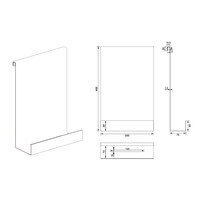 Doucherek Brauer Chrome Edition Hangend met Glasklem Chroom