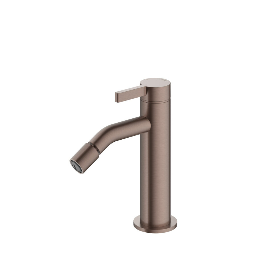 Bidetmengkraan Hotbath Ace 15.5 Cm Geborsteld Koper PVD