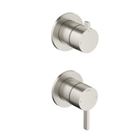 Afbouwdeel mengkraan met 2-weg omstel Hotbath Ace Geborsteld Nikkel