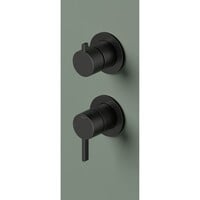 Afbouwdeel mengkraan met 2-weg omstel Hotbath Ace Geborsteld Zwart PVD