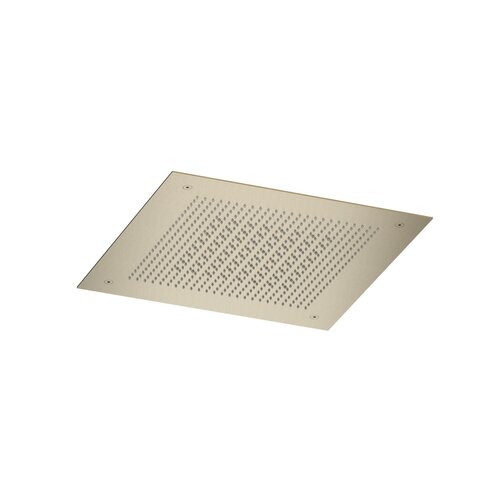 Inbouw hoofddouche Hotbath Ace Velvet & Rainshower 38x38 cm Geborsteld Messing PVD 