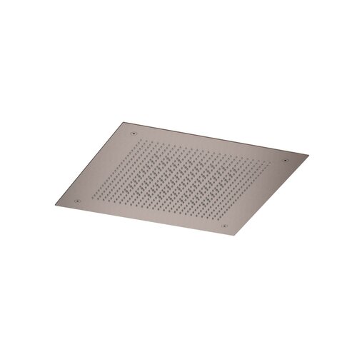 Inbouw hoofddouche Hotbath Ace Velvet & Rainshower 38x38 cm Geborsteld Koper PVD 