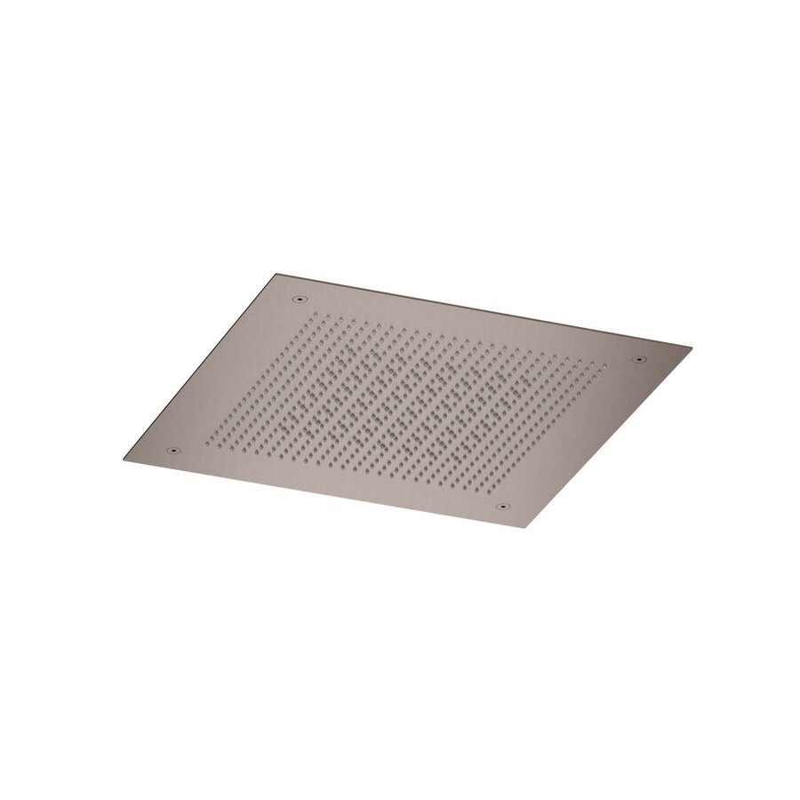 Inbouw hoofddouche Hotbath Ace Velvet & Rainshower 38x38 cm Geborsteld Koper PVD