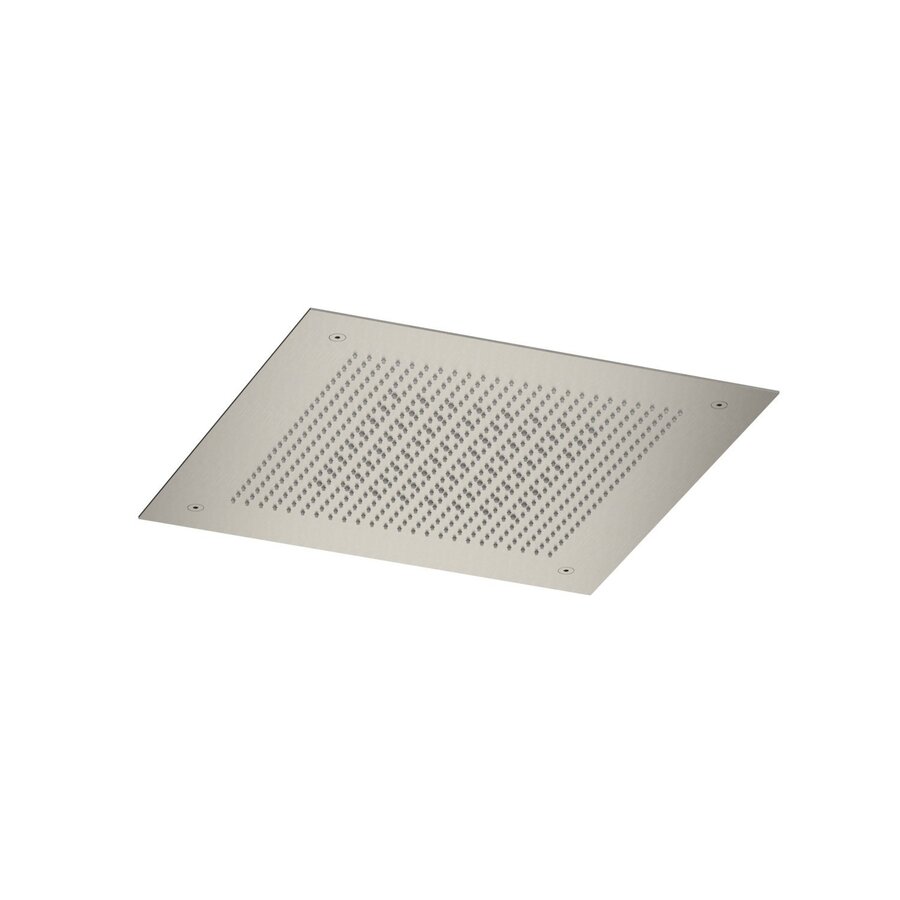 Inbouw hoofddouche Hotbath Ace Velvet & Rainshower 38x38 cm Geborsteld Nikkel