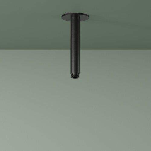 Plafondbuis Hotbath Ace 15 cm Geborsteld Zwart PVD 