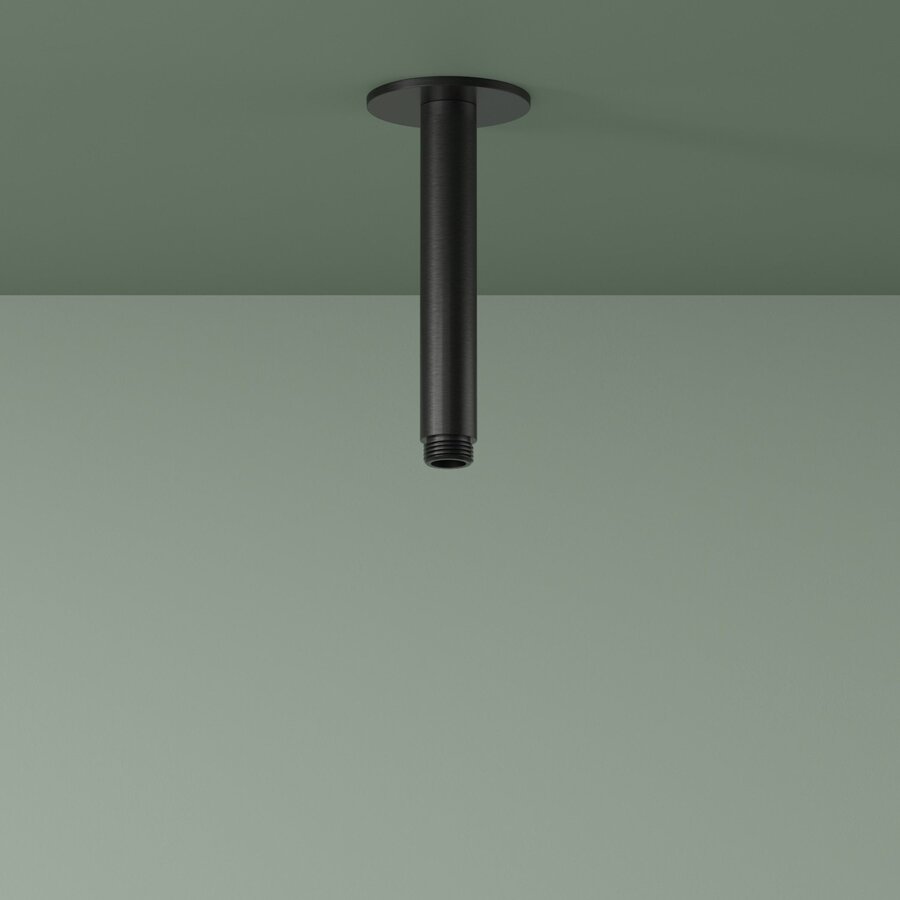 Plafondbuis Hotbath Ace 15 cm Geborsteld Zwart PVD