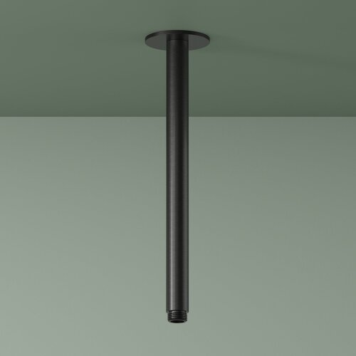 Plafondbuis Hotbath Ace 30 cm Geborsteld Zwart PVD 