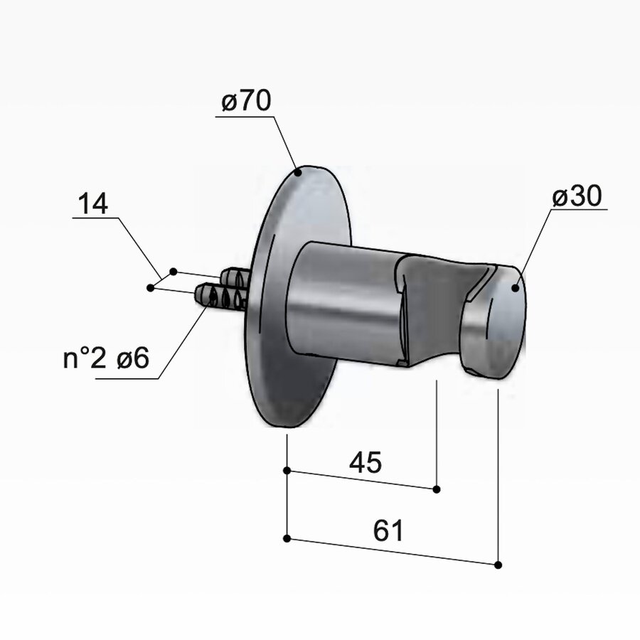 Wandsteun Hotbath Ace Geborsteld Zwart PVD