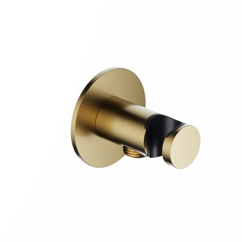 Wandsteun Met uitlaat Hotbath Ace Geborsteld Messing PVD 