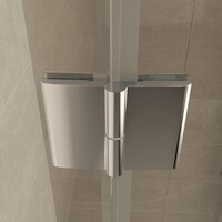 BWS Douchecabine | Kwartrond 90x90x200cm | 1 deur Links | 8mm NANO coating glas