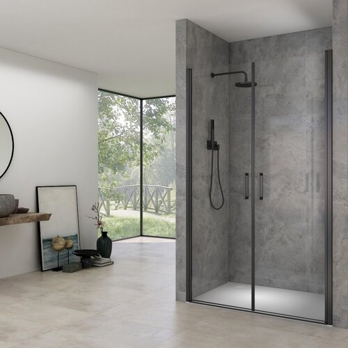 Pendeldeuren Van Rijn ST02 Saloondeur 90x200 cm 6 mm Zwart 